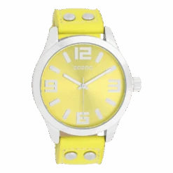 C1071 / 46mm / Silver / Fluro Yellow