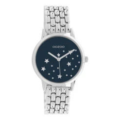 C11026 / 34mm / Silver / Dark Blue