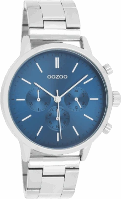 C11406 / 42mm / Silver / Blue -Oozoo C11406 2162e451 7454 4d85 96af a8818cee772a