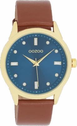 C11438 / 40mm / Gold / Brown / Dark Blue -Oozoo C11438 72d38083 c735 4b6e be02 0dc981d44587
