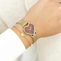 C11453 / 28x29mm / Gold / Red -Oozoo C11453 2