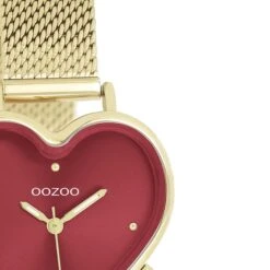 C11453 / 28x29mm / Gold / Red -Oozoo C11453 3