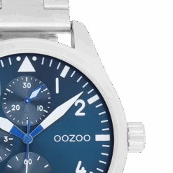 C11505 / 42mm / Silver / Blue -Oozoo C11505 3 900x aac05ae7 5fd0 41ad b05a 04f6da59e912