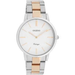 C20033 / 38mm / Silver / Rose Gold / White