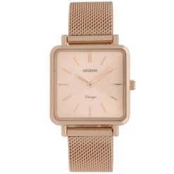 C9847 / 29x29mm / Square / Rose Gold Mesh