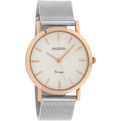 C9991 / 38mm / Rose Gold / Silver / White