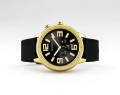 Q301 / 45mm / Gold / Black Rubber -Oozoo Q00301 flat a