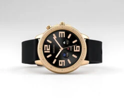 Q303 / 45mm / Rose / Black Rubber -Oozoo Q00303 flat a