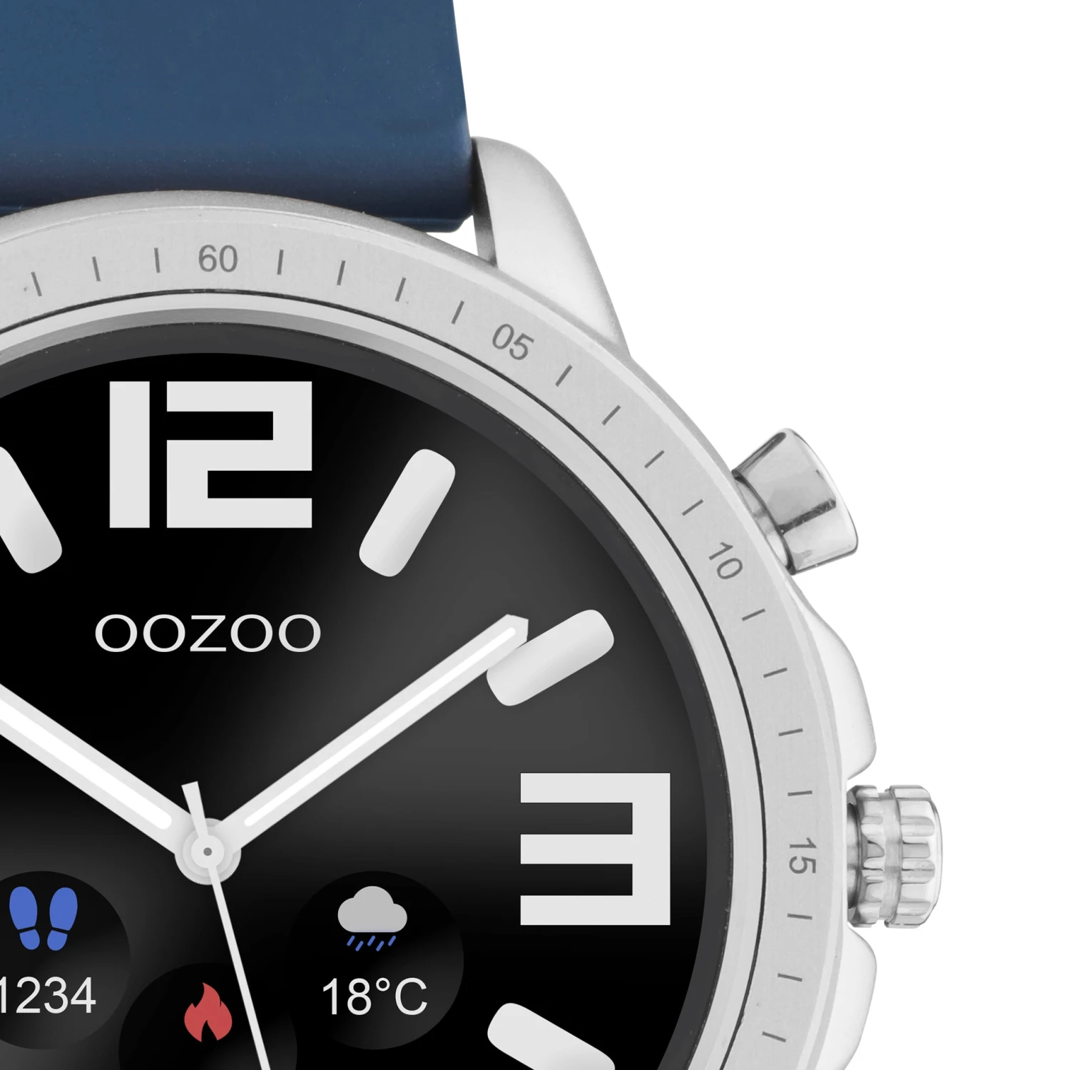 Q315 / 45mm / Dark Blue / Silver / Rubber 5 Q315 / 45mm / Dark Blue / Silver / Rubber - Image 3