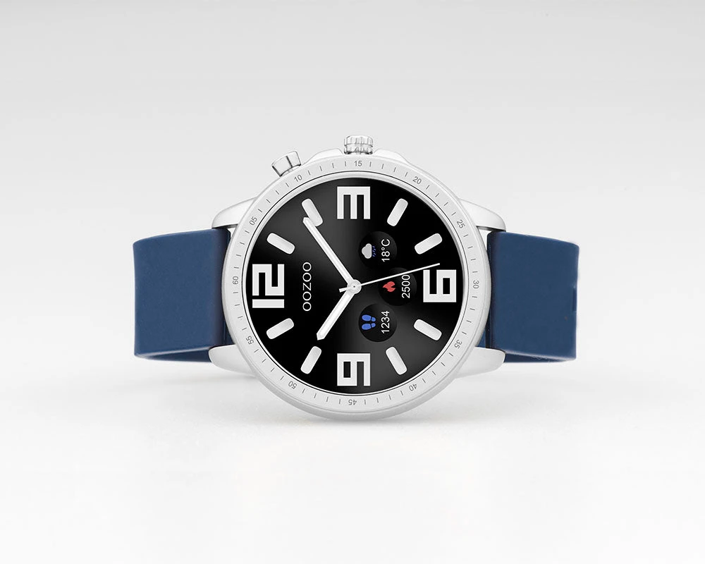 Q315 / 45mm / Dark Blue / Silver / Rubber 4 Q315 / 45mm / Dark Blue / Silver / Rubber - Image 2