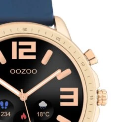 Q326 / 45mm / Dark Blue / Rose Gold -Oozoo Q00326 1