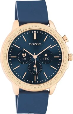 Q326 / 45mm / Dark Blue / Rose Gold -Oozoo Q00326 2 de17ba40 faa4 44d7 91dc 01c384371e60