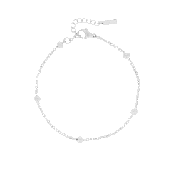 Silver Coloured Bracelet With Dots