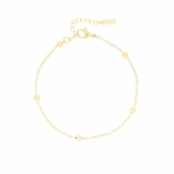 Gold Bracelet With Dots
