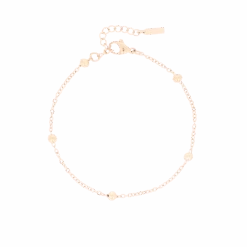 Rose Coloured Bracelet With Dots