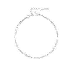 Silver Coloured Bracelet With Classic Detail