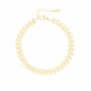 Gold Bracelet With V-chain 1 Gold Bracelet With V-chain -Oozoo SB 1007
