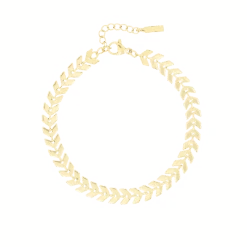 Gold Bracelet With V-chain