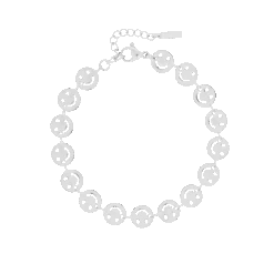 Silver Coloured Bracelet With Smileys