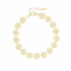 Gold Bracelet With Smileys