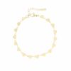 Gold Bracelet With Hearts