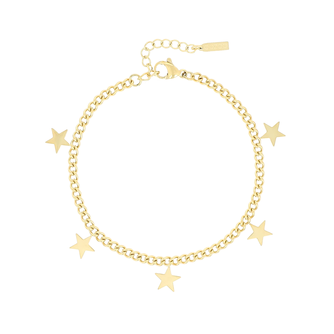 Gold Bracelet With Stars 3 Gold Bracelet With Stars