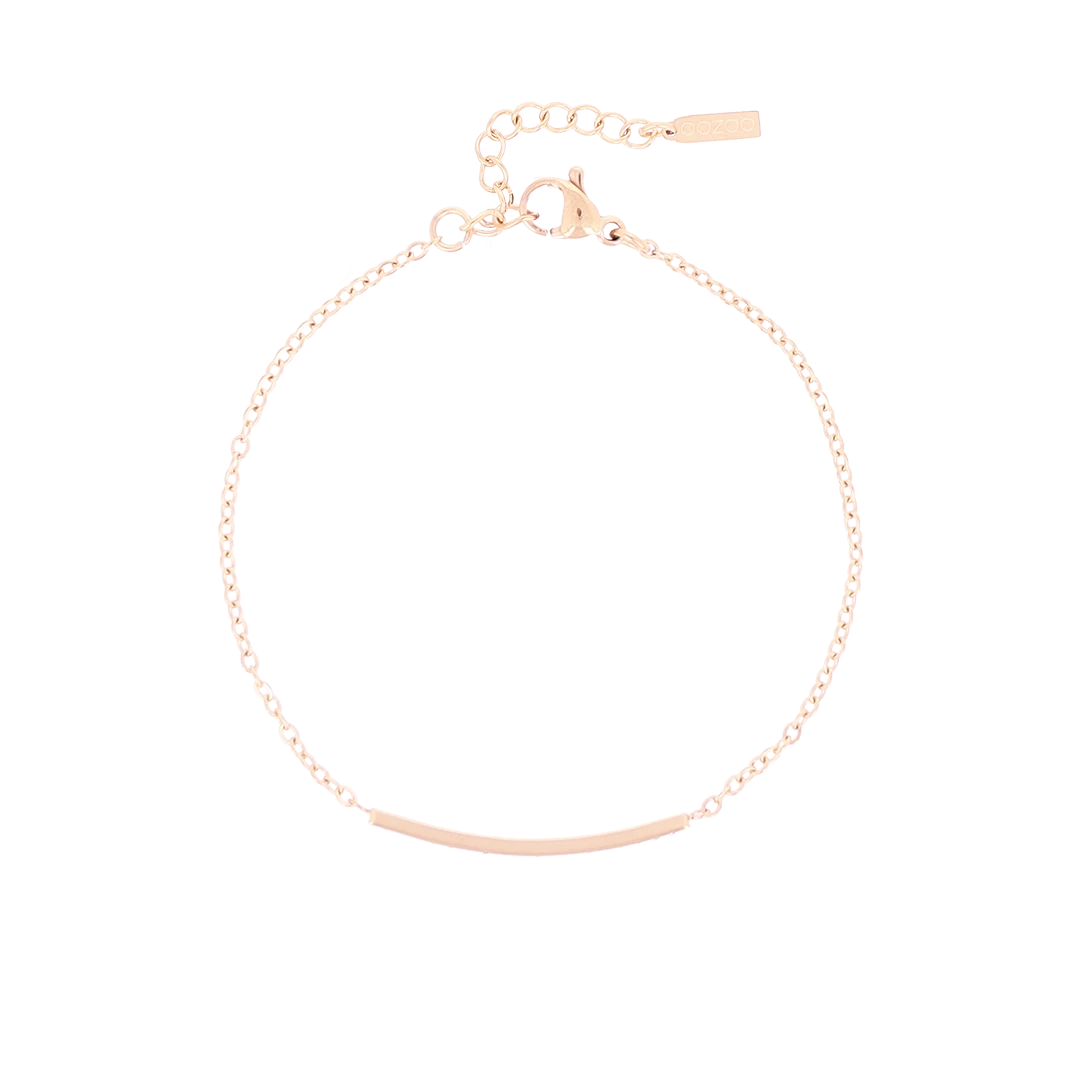 Rose Coloured Bracelet With Rhinestones 3 Rose Coloured Bracelet With Rhinestones