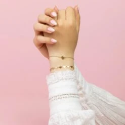 Gold Bracelet With A Heart -Oozoo SB 1040 2