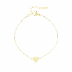 Gold Bracelet With A Heart
