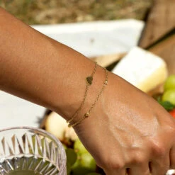 Gold Bracelet With A Heart -Oozoo SB 1040 4