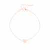 Rose Gold Bracelet With A Heart -Oozoo SB1041