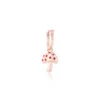 Rose Gold Hoop Earring With Mushroom Charm -Oozoo SE 3011