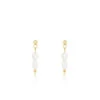 Gold Earrings With Pearl Beads -Oozoo SE 3022