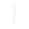 Gold Earring With Love 1 Gold Earring With Love -Oozoo SE 3034