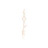 Rose Gold Earring With Love