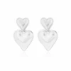 Silver Stud Heart Earrings 2 Silver Stud Heart Earrings -Oozoo SE 3068 37078a95 921c 405c 8c6f 8774eda7ea03