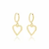 Gold Earrings With Heart Charm 2 Gold Earrings With Heart Charm -Oozoo SE 3071 1bbbcd57 2304 4a30 a3e8 3d81ac994fe1