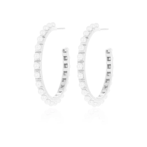 Silver Earrings With Pearls 3 Silver Earrings With Pearls