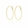 Gold Classic Hoops Earrings