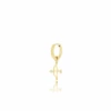 Gold Hoop Earrings With Bow And Arrow 2 Gold Hoop Earrings With Bow And Arrow -Oozoo SE3088