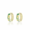 Gold Hoop Earrings With Lemons -Oozoo SE3094