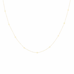 Gold Necklace With Dots