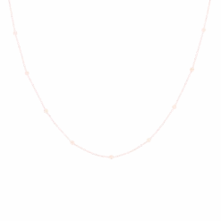 Rose Gold Necklace With Dots