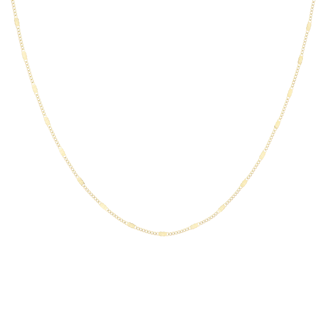 Gold Necklace With Classic Detail 3 Gold Necklace With Classic Detail