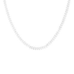 Silver Necklace With V-chain