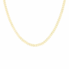 Gold Necklace With V-chain -Oozoo SN 2007