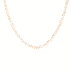 Rose Gold Necklace With V-chain