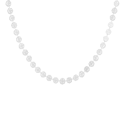 Silver Necklace With Smileys