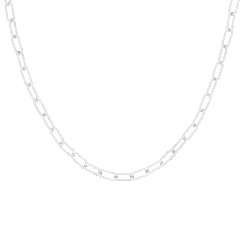 Silver Necklace With Chunky Chain Links