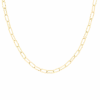 Gold Necklace With Chunky Chain Links 2 Gold Necklace With Chunky Chain Links -Oozoo SN 2016